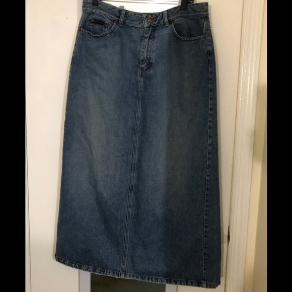 Dkny Dresses & Skirts - DKNY VINTAGE WOMANS JEAN LONG SKIRT !